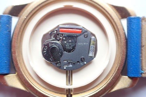 Montre Pierre Lannier dorée avec mouvement quartz Ronda 762. Fonctionne - Foto 8 di 8