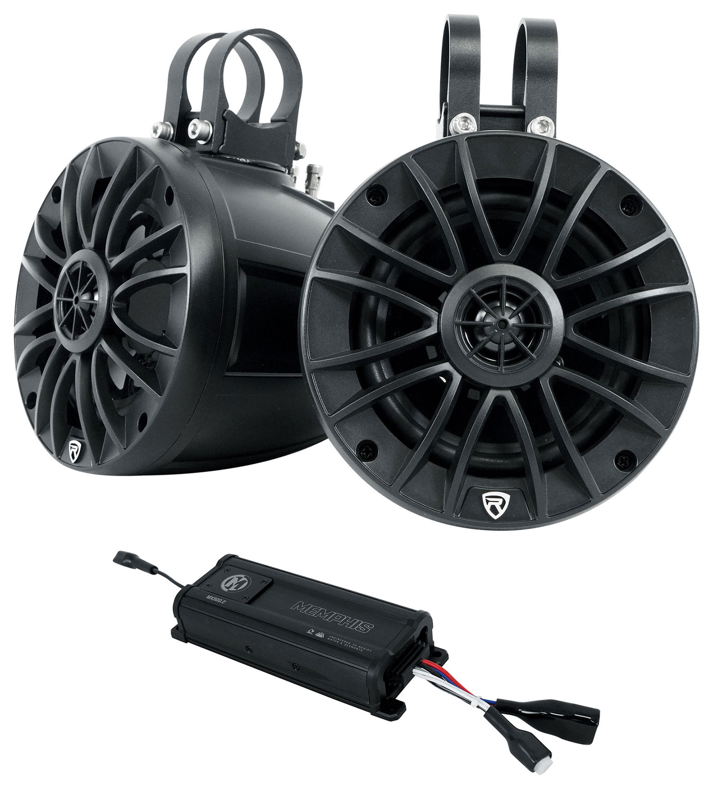 Memphis Audio MX3002 300 Вт 2-канальный усилитель ATV UTV2 колонки 525 Tower мощностью