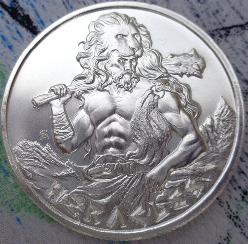 1 oz. HERACLES Greek Mythology Series #9 rounds BU .999 fine silver