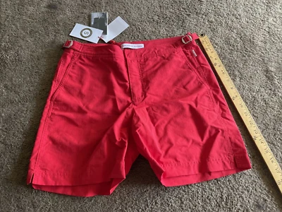 Orlebar Brown Ob Classique Bulldog Style Short de Bain Homme 30 Rouge - Photo 1/4
