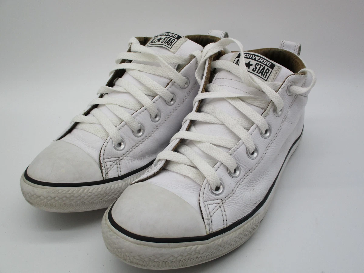 Junior converse 2024 white leather