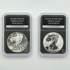 LOT OF 2 2013-W American Silver Eagle $1 One Dollar Enhanced Reverse PROOF Coin