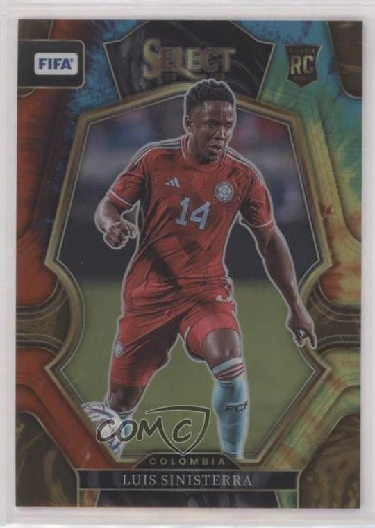 2022-23 Select FIFA Mezzanine Tie-Dye Prizm 42/49 Luis Sinisterra Rookie RC 5ya