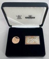 CORONATION ANNIVERSARY INGOT AND GOLD SOVEREIGN SET