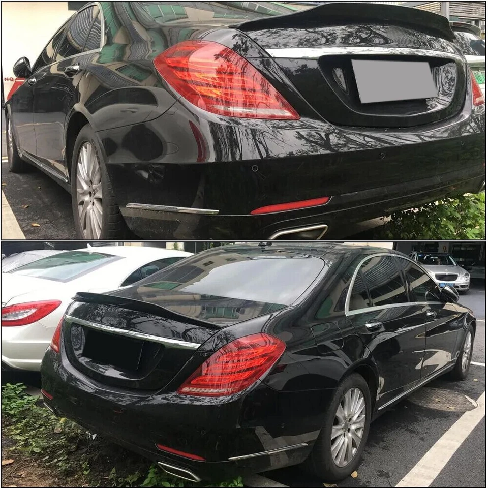 Alerón trasero de carbono real para Mercedes Benz W222 S400 S550 S63 S65 EE. UU. Foto 3 de 4