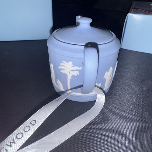 Wedgwood KULTIGE WEIHNACHTEN TEEKANNE Jaspis blau BAUMSCHMUCK # 40024152 - Bild 5 von 10