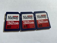 Lot of 3pcs 32gb SDHC Midway memory cards for Canon Kodak,Nikon cameras