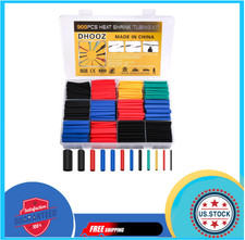 900 Pcs Wire Heat Shrink Tubing Kit, Industrial Heat-Shrink Tubing for Wires...