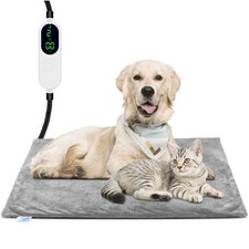 Pet Heating Pad for Cats Dogs - Electric Heated Bed with Timer, 9 Levels