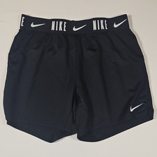 Nike Dri-FIT Women s Black Athletic Shorts Knit Polyester Moisture Wicking