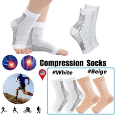 Compression Socks Foot Pain Relief Ankle Support Sleeve Brace Plantar Fasciitis