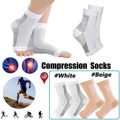 Compression Socks Foot Pain Relief Ankle Support Sleeve Brace Plantar Fasciitis