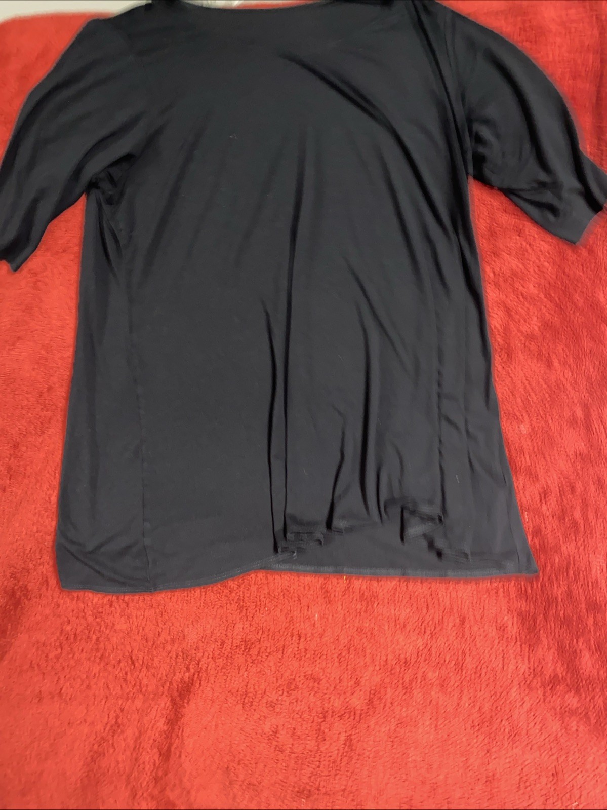 Eileen Fisher 3 Quarter Sleeve Black Blouse Size 1x