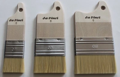DAVINCI Da Vinci 3 verschiedene Paddle Pinsel Serien mit versch.Größen