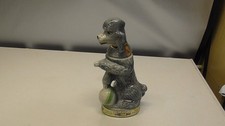Jim Beam Whiskey Decanter Penny The Grey Poodle Green Stripe Ball 1970