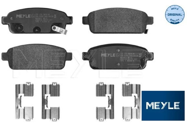 Meyle 0252509616/W Bremsbelagsatz FüR Scheibenbremse Bremsbelagsatz-image