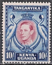 KENYA,UGANDA,TANZANIA:1944 SC#84 MNH Kavirondo Cranes AP3916