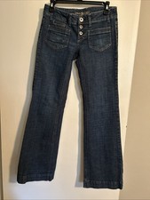 American Eagle Vintage Y2k Low Rise Wide Flar...