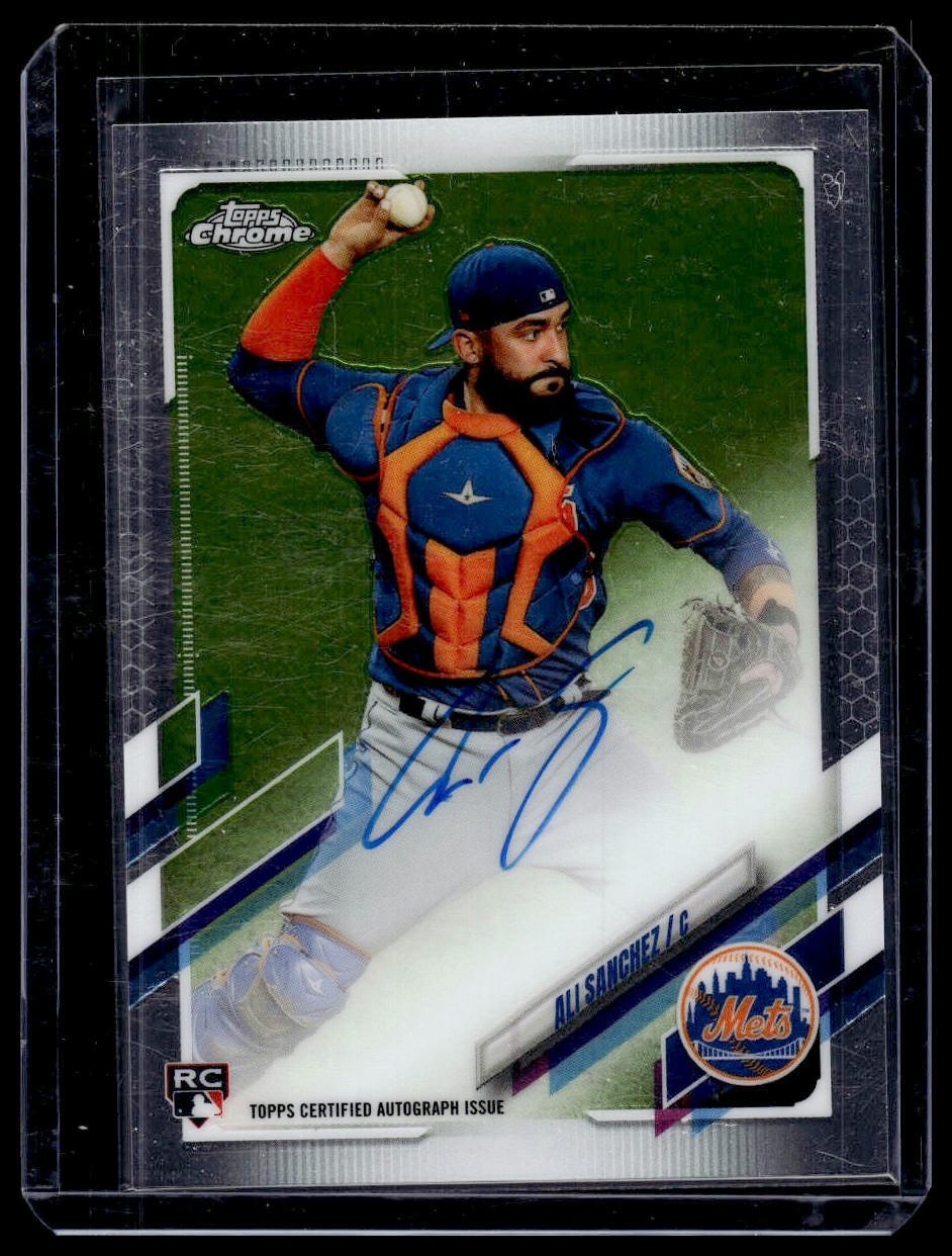 2021 Topps Chrome #RA-ALS Ali Sanchez Rookie Autographs New York Mets