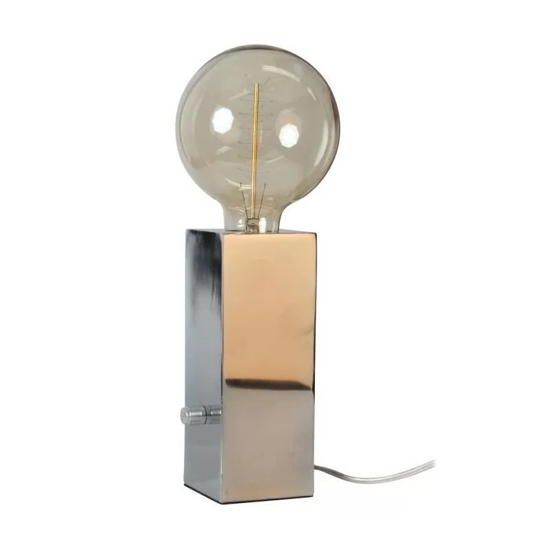 Lampe design TOTEM Opjet miroir chromé cylindrique haut de gamme