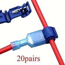 20 Pairs Quick Splice Electrical Wire Connectors Snap Lock Cable Terminals - NEW