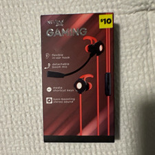 Vibe Gaming LED Ear-Hook Wired 3.5mm Earbuds Detachable Mic