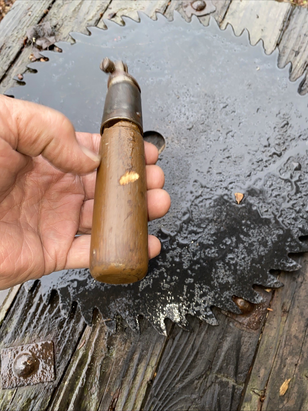 Vintage  Helper Handle For Crosscut Saw 1 Man 2 Man Logging Tool