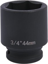 3/4" Drive 44mm Impact Socket，6-Point Standard Sockets Made with 