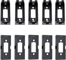 10Pcs Black Battery Holder Case Box Clip for CR123 CR123A Lithium Battery