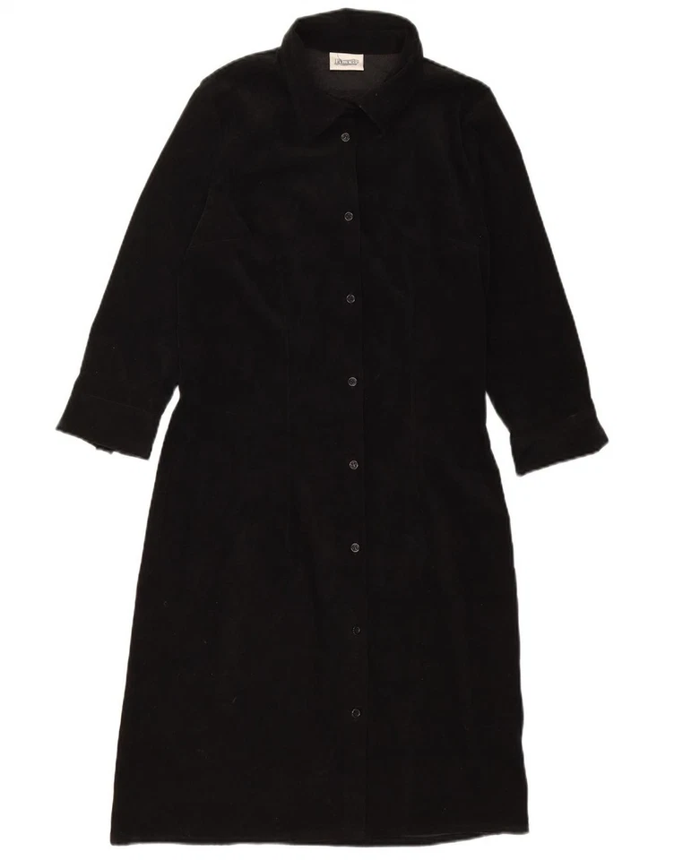 Vestido camisero manga 3/4 PIMKIE para mujer EU 40 mediano negro poliéster BI08 Foto 3 de 4