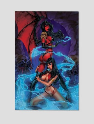 Vampirella vs. Purgatori #1 Premium Giclee Print Poster 11x17 Dynamite Wall Art