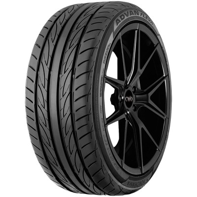 205/45R16 Yokohama Advan Fleva V701 87W XL Black Wall Tire