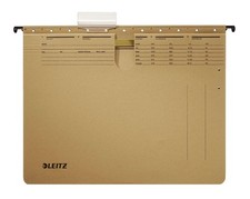 Leitz 1994 H&auml;ngehefter ALPHA&reg;, Amtsheftung, Natronkarton, naturbraun