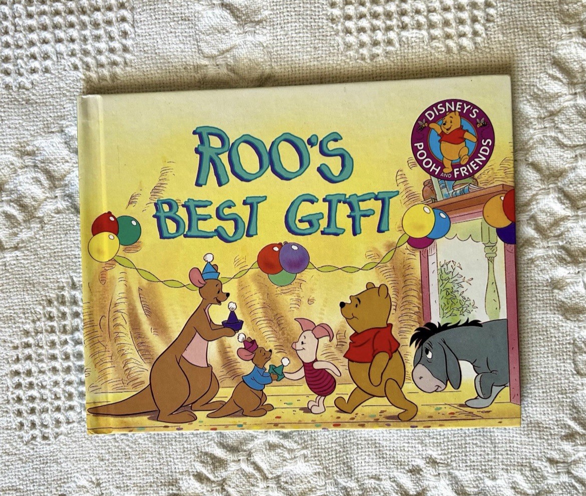 Roo's Best Gift 1995 Hardcover Ronald Kidd Disney Pooh & Friends Grolier Books