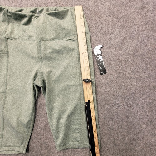 Pantaloncini donna Elves verdi Activewear taglia M vita elastica nuovi con etichetta - Foto 6 di 7