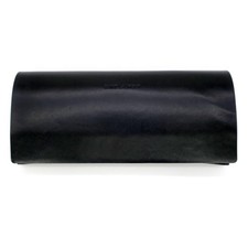 Saint Laurent Black Leather Eyeglasses Case Sunglasses Pouch Made in Italy