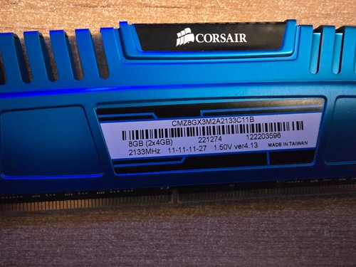 Corsair Vengeance 8 GB 2 X 4 GB DDR3 2133Mhz CMZ8GX3M2A2133C11B - Picture 4 of 4