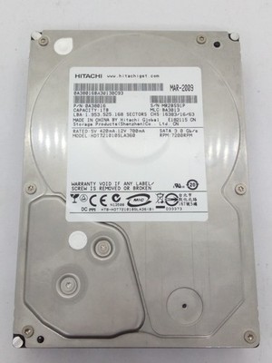 HITACHI **1TB***SATA HARD DRIVE S/N: MR2BS91P 3.5'' #FP4463