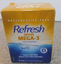Refresh Optive MEGA-3 libricant eye drops 30 vials