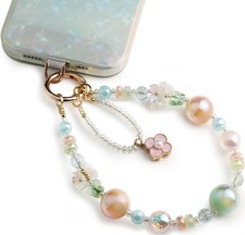 Phone Charm for Women, Anti-Theft Phone Wrist Strap Hands-Free  Beaded Chain...