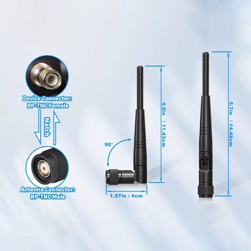 2 4GHz 5dBi + 2 UHF 450 470 MHz Antennas for Optimal GNSS GPS Performance - Photo 8/12
