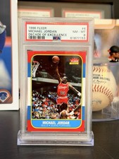 1996 FLEER DECADE OF EXCELLENCE #4 MICHAEL JORDAN PSA 8 NM! 🔥💎
