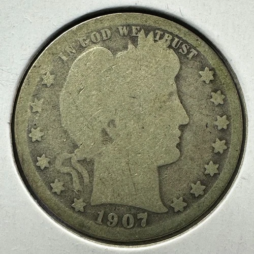1907-O 25C Barber Quarter, Contains 0.1808oz of SILVER (88293)