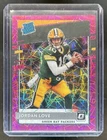 2020 Panini Donruss Optic Jordan Love Pink Velocity Prizm RC #/79 Packers