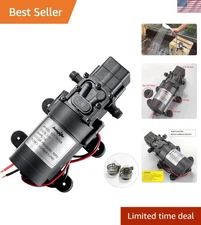 12V DC Water Transfer Pump with 2 Hose Clamps 12 Volt Diaphragm Pump Self Pri...