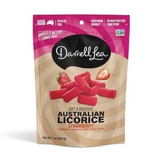 Soft Australian Licorice, Non-GMO, No Palm Oil, 7 Ounce Pack of 1 Strawberry