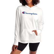 Champion Women  s Middleweight Hoodie White size XS