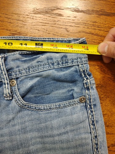 BKE Jeans Uomo Tag 30x30 Blu Carter Bootcut Denim Lavaggio Leggero Anni 30 - Foto 11 di 12