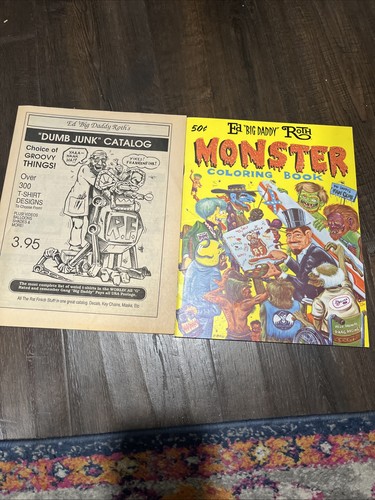 RARE ED BIG DADDY ROTH RAT FINK COLORING BOOK AND CATALOG 1965 | eBay