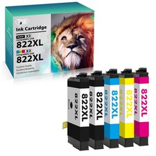 5PK 822XL T882XL Ink Cartridge For Epson WorkForce Pro WF-3820 WF-4820 WF-4833